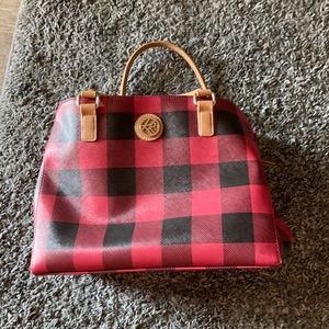 Red and black purse